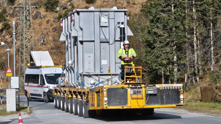 spmt relocation transformer selitev opreme eu slovenia 150t comark