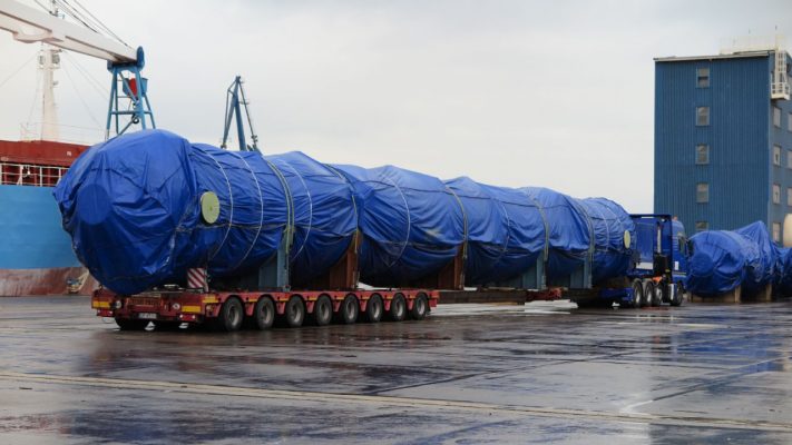 izredni prevoz 40 metrov raztegljiva prikolica comark
