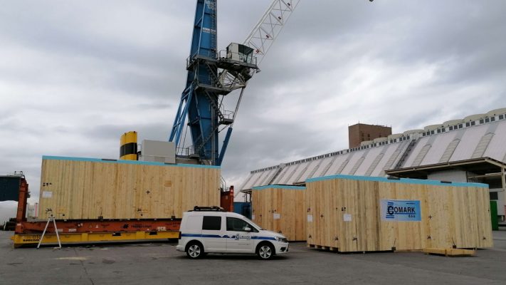 projektni tovor comark slovenija roro luka koper prekomorsko pakiranje