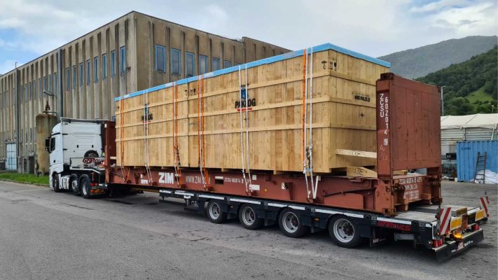 tovor projektni flat rack trailer extandable wooden box packing